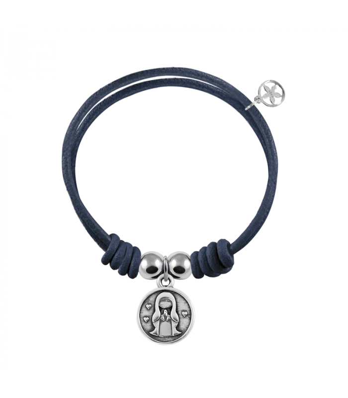 Pulsera cuero Virgen