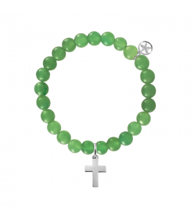 Ball bracelet with cross