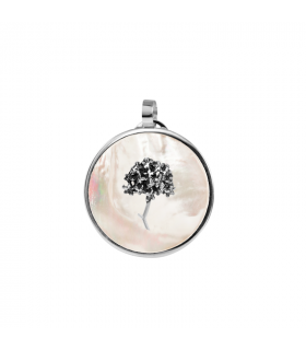 Pendant nacre flower