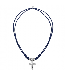 Leather cord with cross