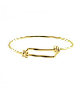 Golden sliding knot bracelet