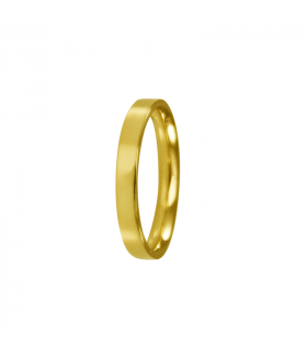 Women's flat gold wedding rings