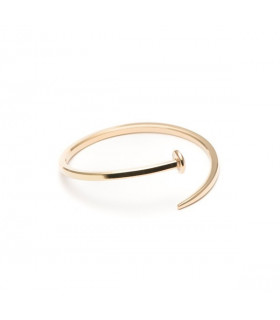 Pulsera clavo chapada en oro