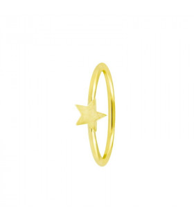 Gold star ring