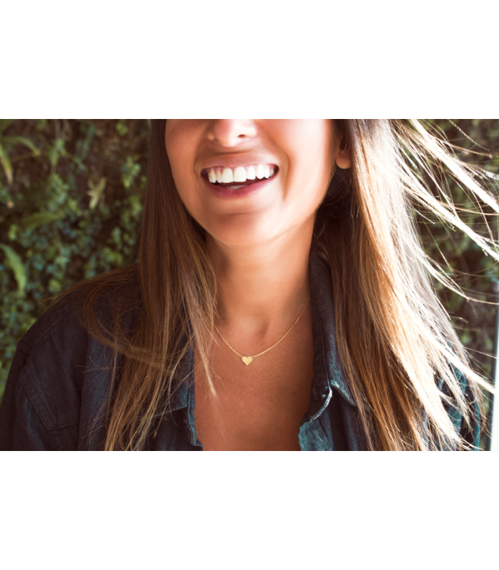 Gold heart chokers