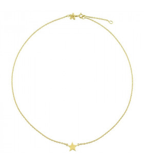 Gold star necklace