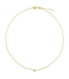 Gold zirconia necklace