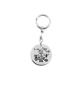 Cheap personalized silver keychains