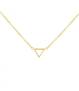 Gold plated triangle choker