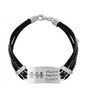 Pulsera hombre nombres plata