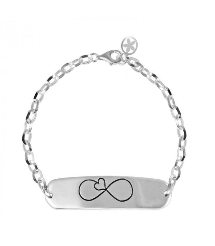 Personalized silver bracelet