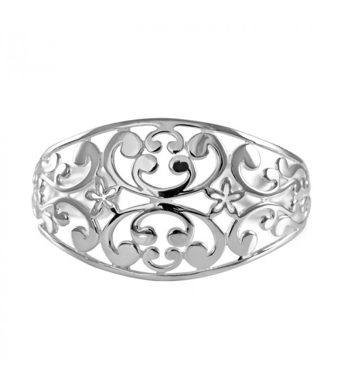 Openwork filigree bracelet in silver