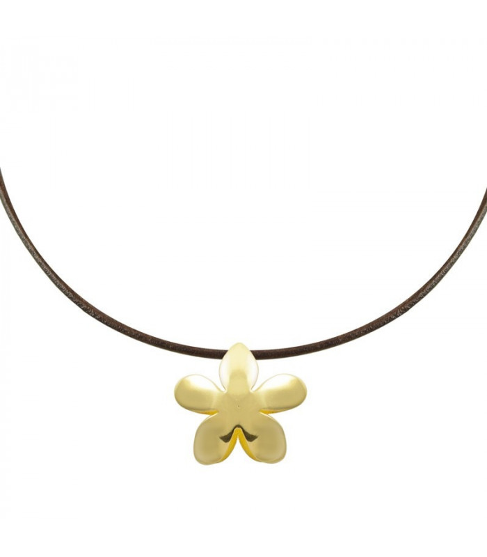 Jasmine gold-plated necklace