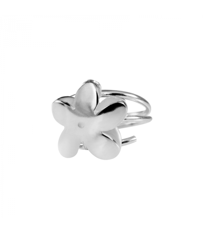 Silver jasmine ring