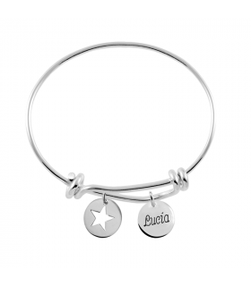 Pulsera Personalizada con nombres en plata