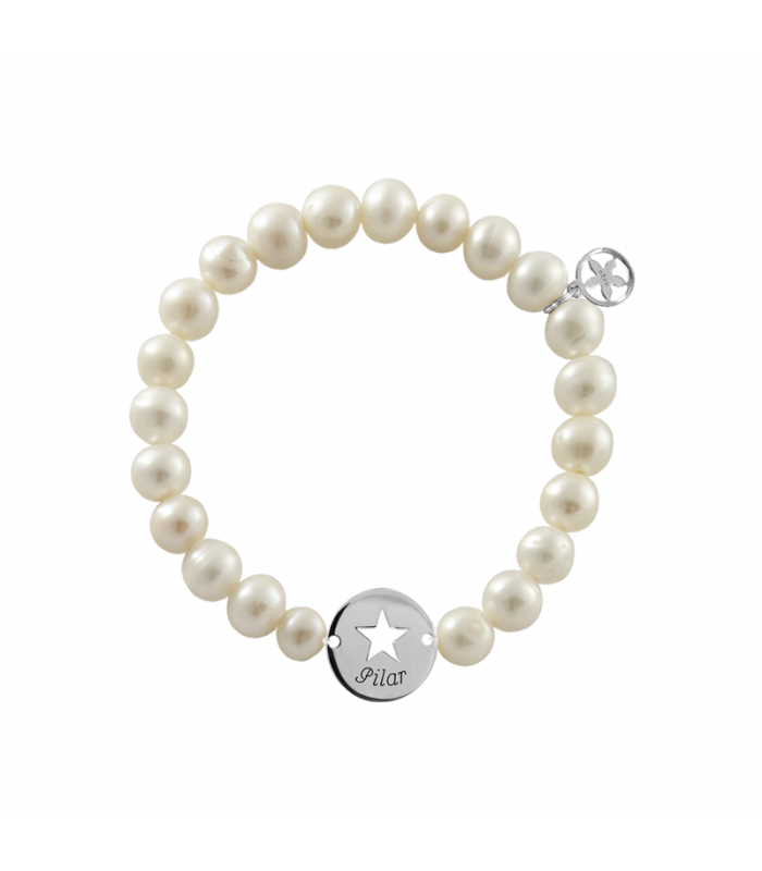 Pulsera estrella perlas