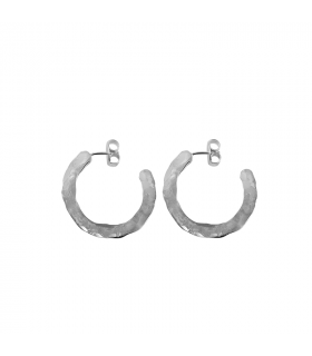 Hammered widt earrings