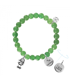 Green girl communion bracelet