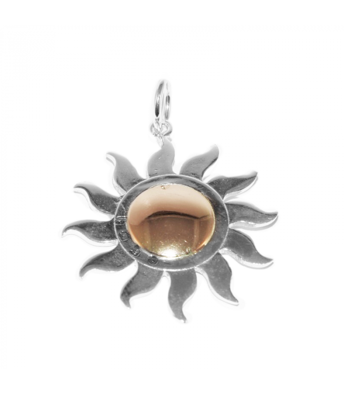 Sun Pendant silver gold