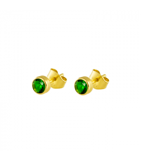 5mm zirconia stone earring