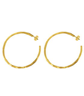 Golden hoop earrings