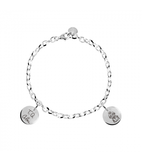 Pulsera Abuela Medallas Personalizadas - Hago