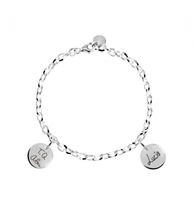 Pulsera Abuela Medallas Personalizadas - Hago