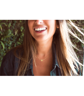 Gold jasmine necklace