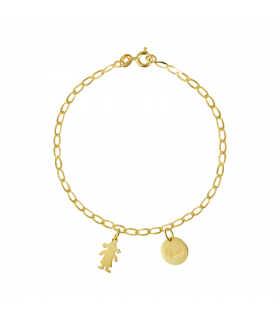 Pulsera personalizada oro