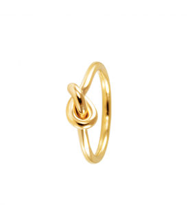 Golden Vesta knot ring