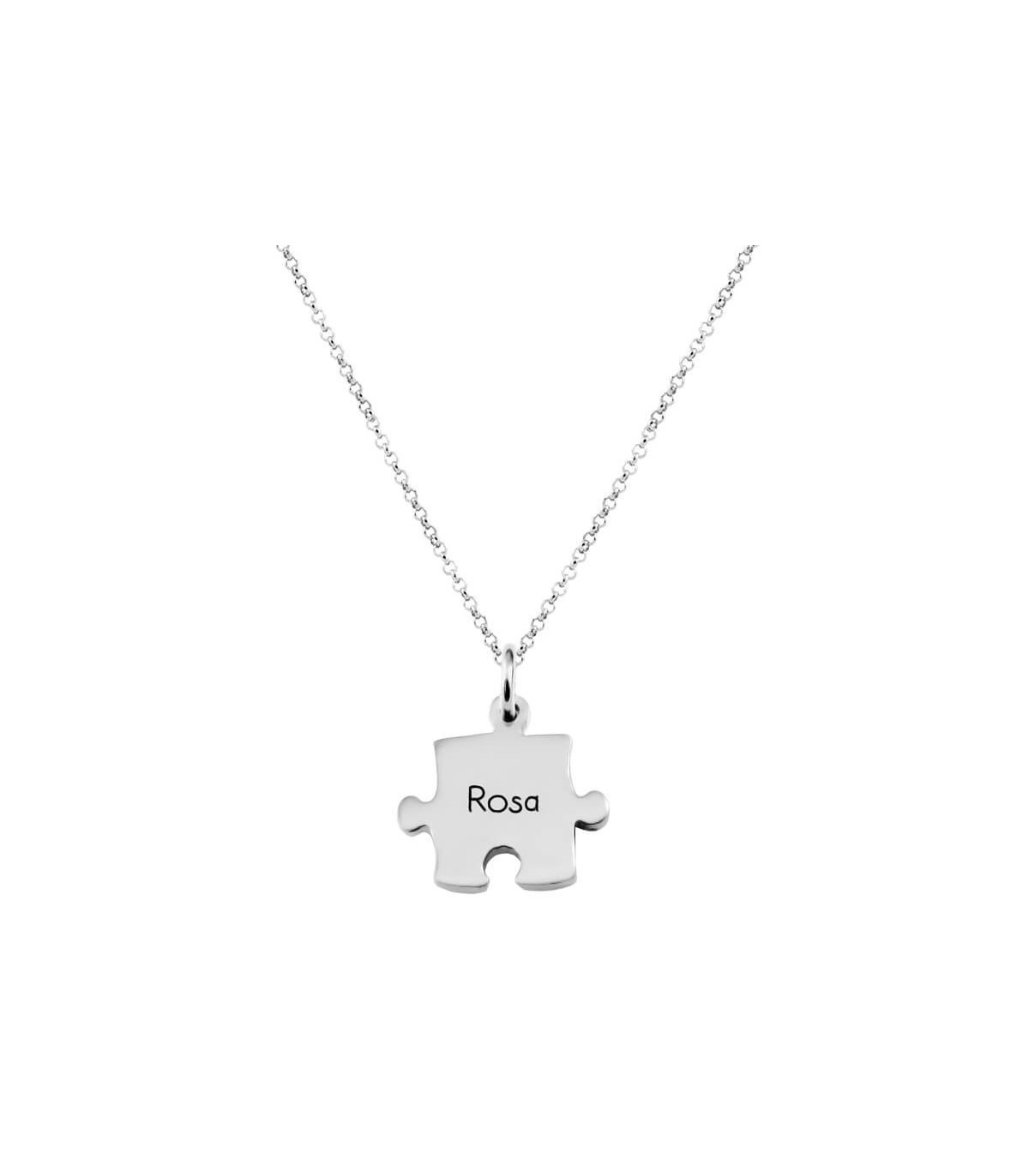 Personalized puzzle deals necklace