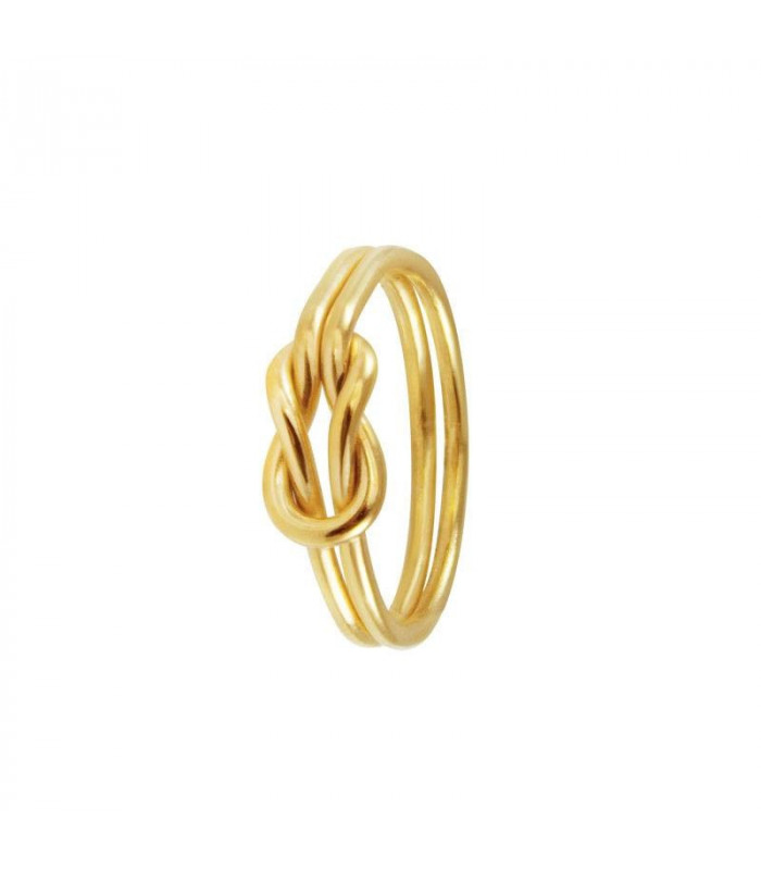 Gold sailor knot ring