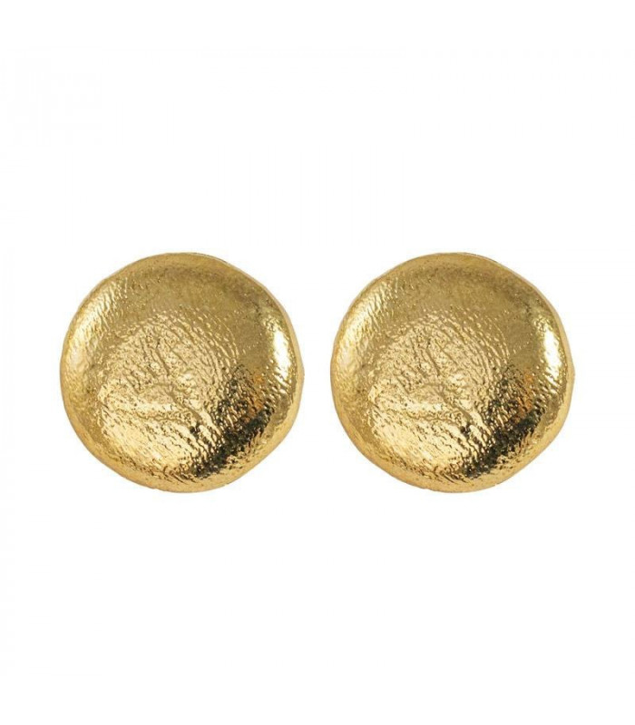 Golden circle earrings