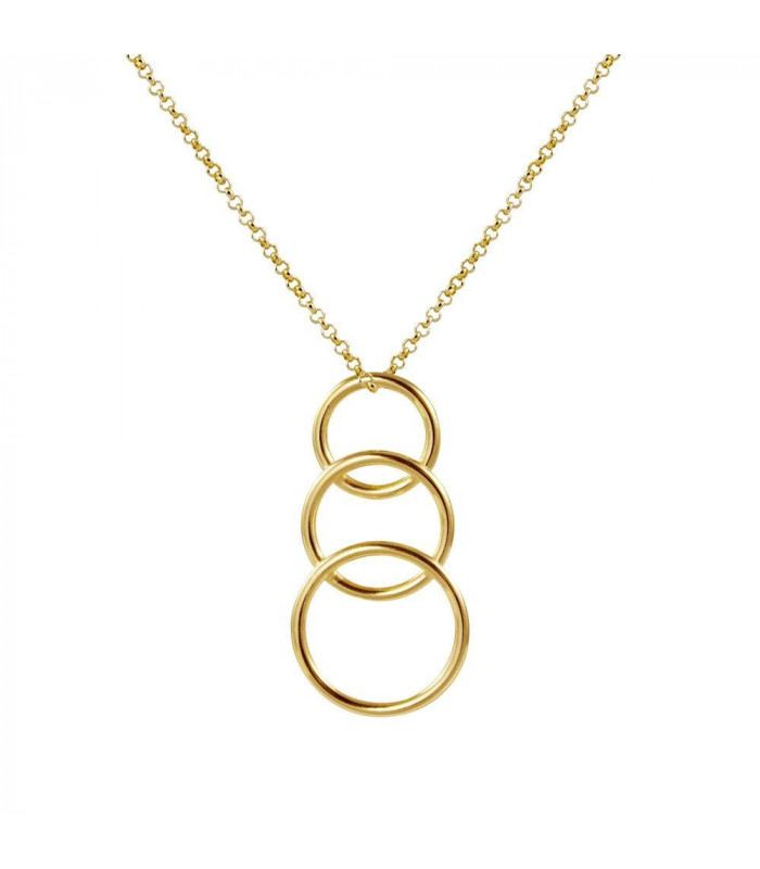 Essential three hoop pendants