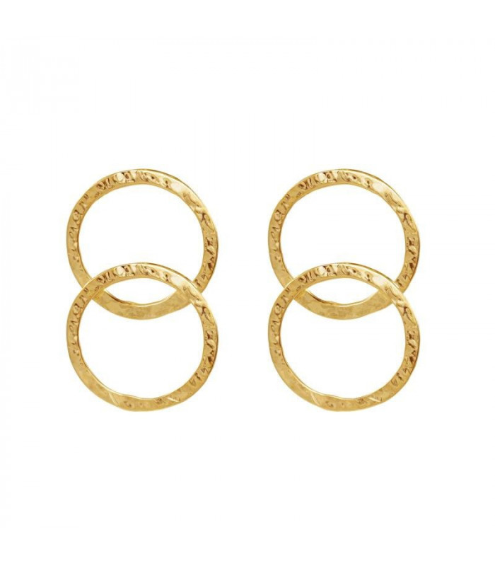 Gold plated hoop earrings