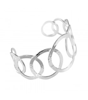 Silver hoop bracelet from the Essential collection