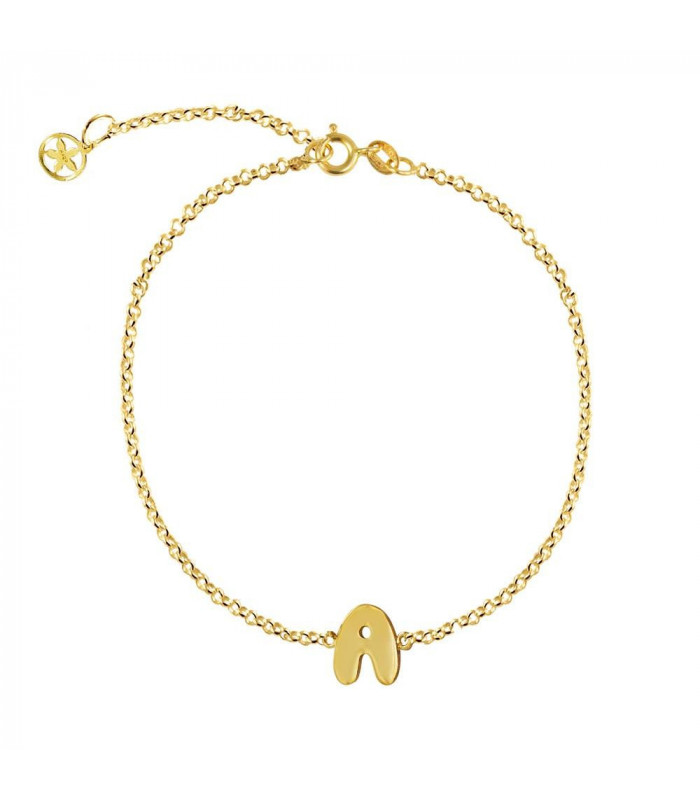 yuehao accessories bracelets personalized 26 initial bracelet gold