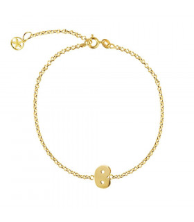 Pulsera de oro personalizada