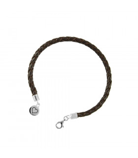 Leather bracelet with heart