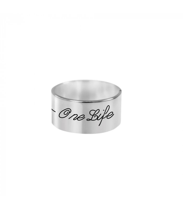 ➤ 10mm Personalized Wish Rings in Sterling Silver