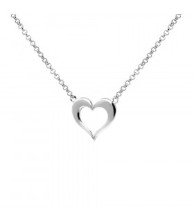 Collar corazón plata