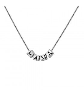 Personalized initials necklace in silver