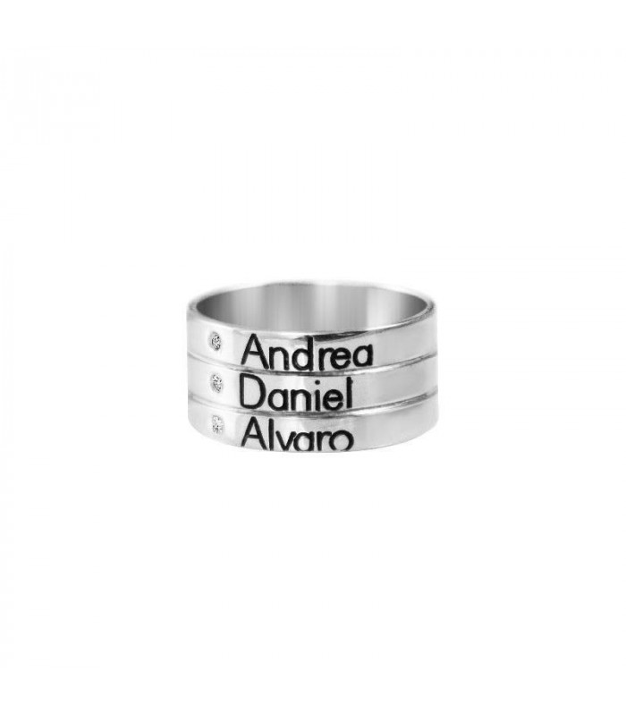 Anillo personalizado nombre