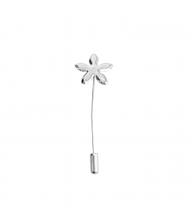 Silver jasmine pin