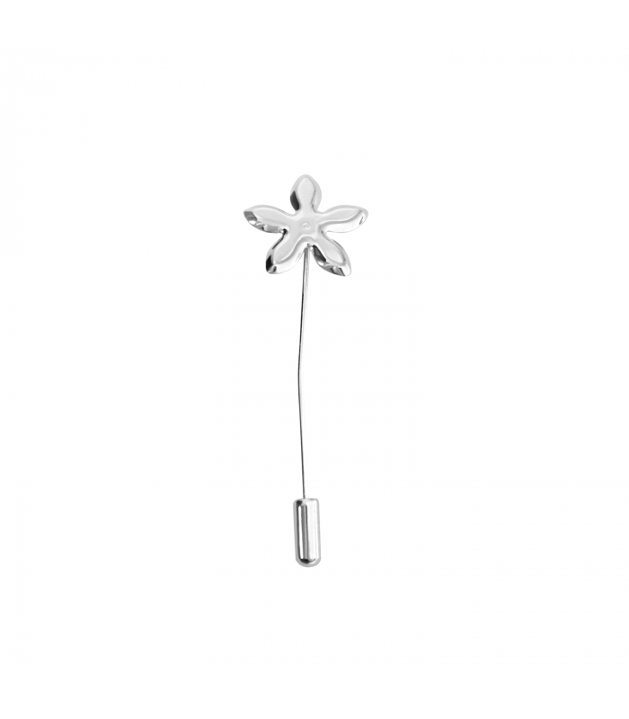 Silver jasmine pin