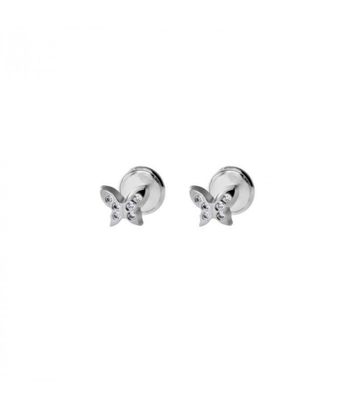 Butterfly earrings in silver for women and girls  | Hago