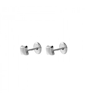 Pendientes cuadrado plata