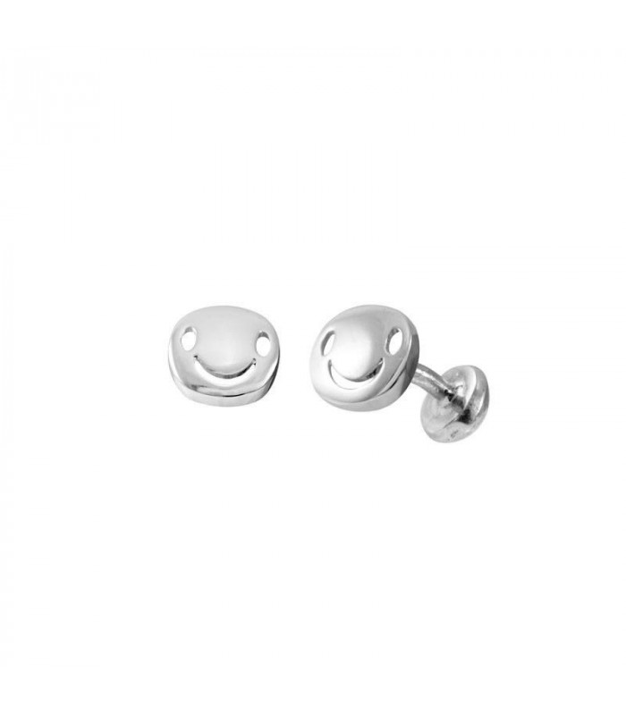 Smile Emoticon Cufflinks in silver | Hago