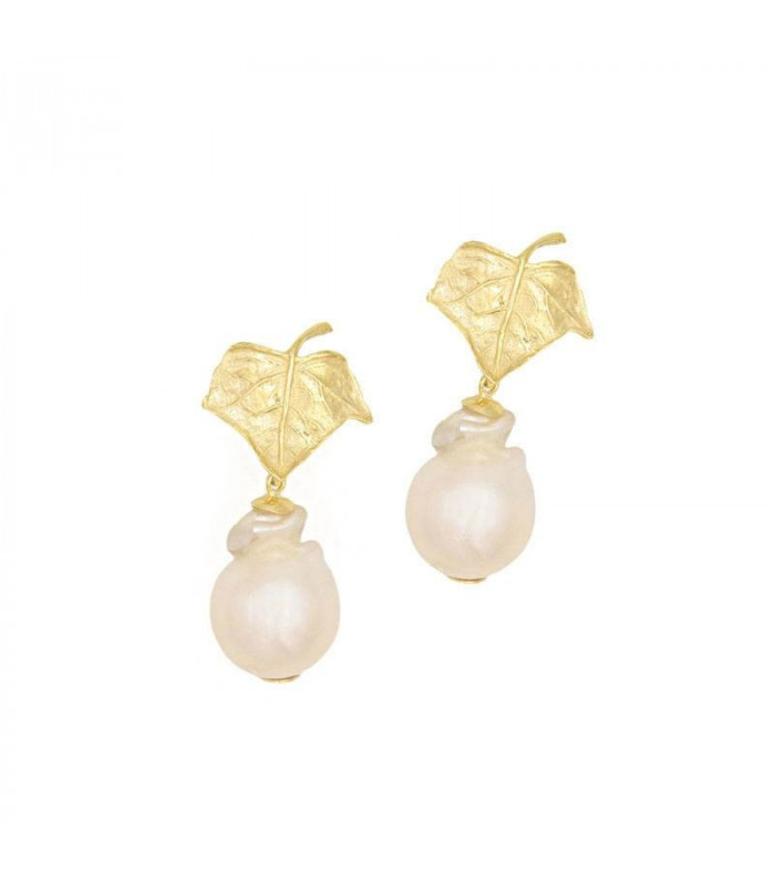 earrings-leaf-pearls