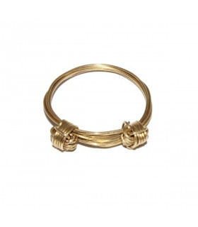 Golden knot rings